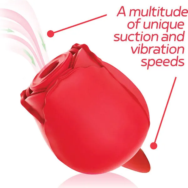 Wild-Rose-Rechargeable-Silicone-Suction-and-Tongue-Vibrator-Red
