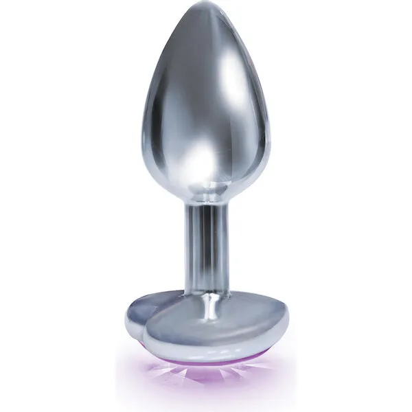 The-9-039-s-The-Silver-Starter-Bejeweled-Heart-Stainless-Steel-Plug-Violet