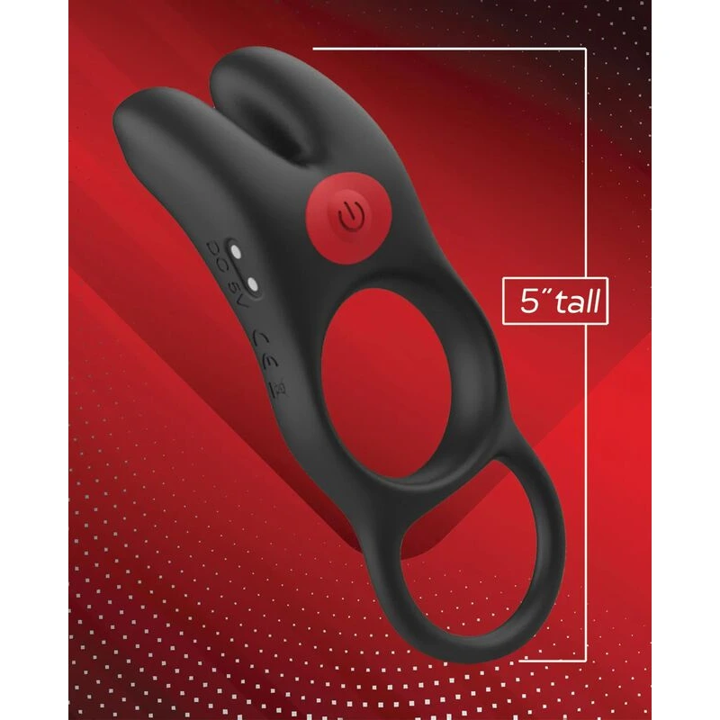 Massive-Red-Dot-Cock-Ring-V1-Black