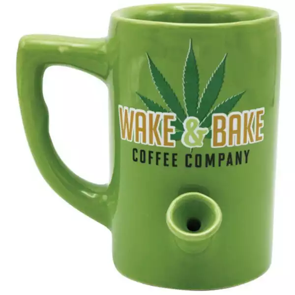 Wake & Bake Coffee Mug - 10 oz Green