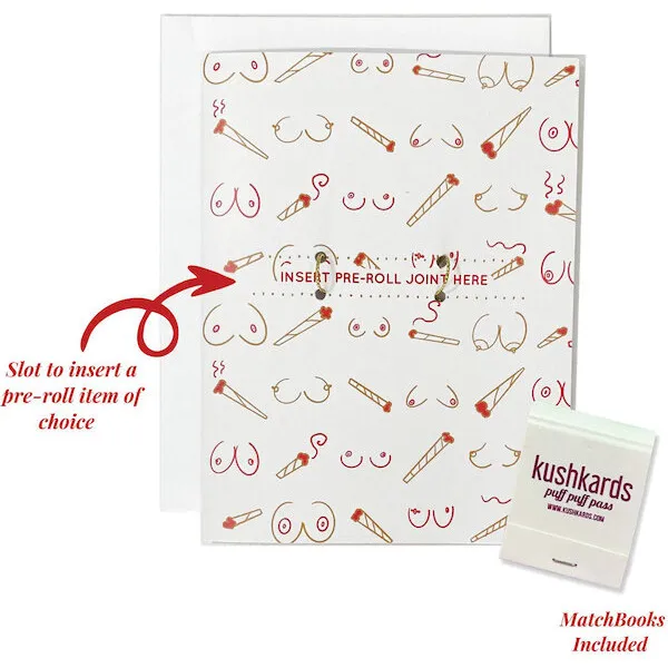 Doobies-Boobies-Greeting-Card-w-Matchbook