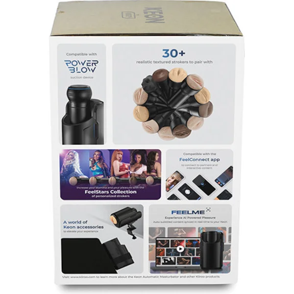 Kiiroo Keon New Box Combo Set w/Stroker - Black