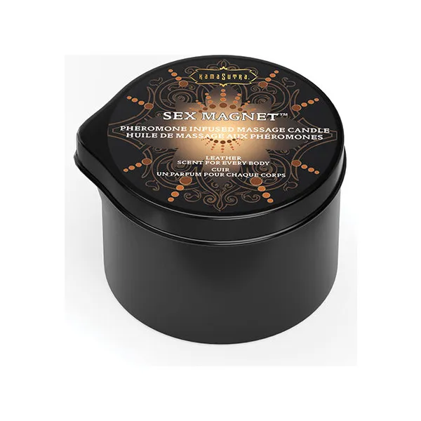 Kama-Sutra-Sex-Magnet-Candle-w-Pour-Spout-Leather-2-oz