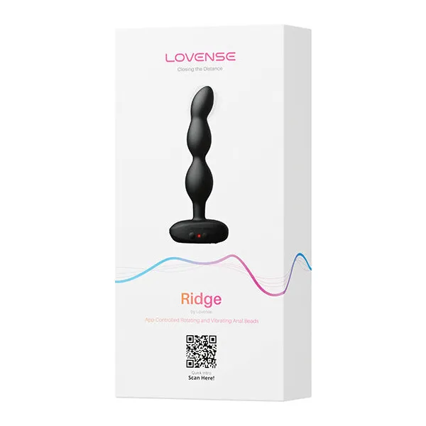 Lovense Ridge Bumpy Anal Plug - Black