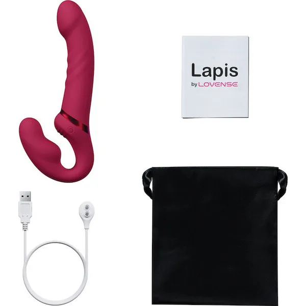 Lovense-Lapis-Vibrating-Strapless-Strap-On-Pink
