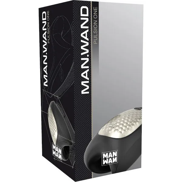 Man Wand Heat and Vibration Pulsion - Black