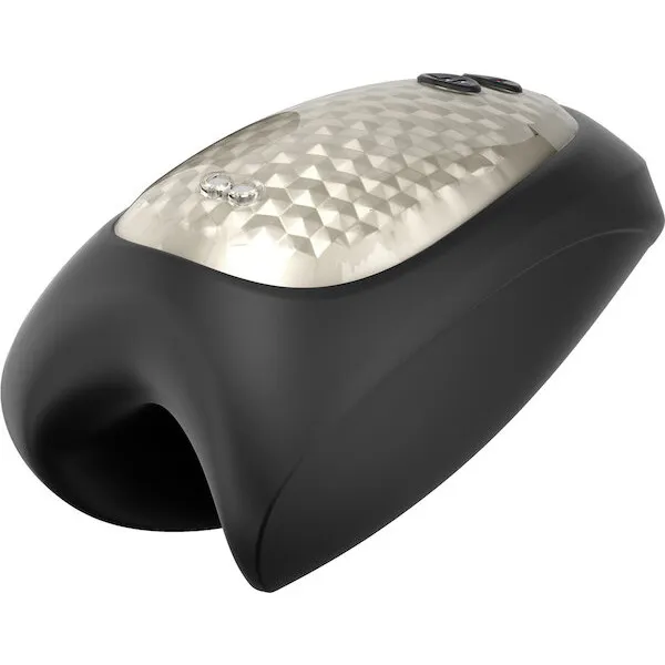 Man Wand Heat and Vibration Pulsion - Black