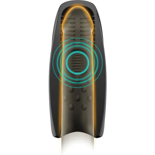 Man Wand Heat and Vibration Pulsion - Black