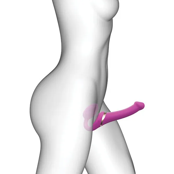 Strap On Me Multi Orgasm Bendable Strapless Strap On Extra Large - Fuchsia