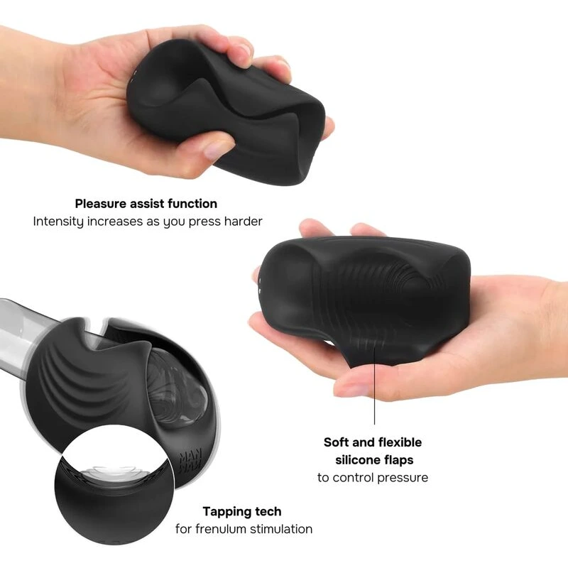 Manwan Sub-One Tapping Male Masturbator - Infinite Black