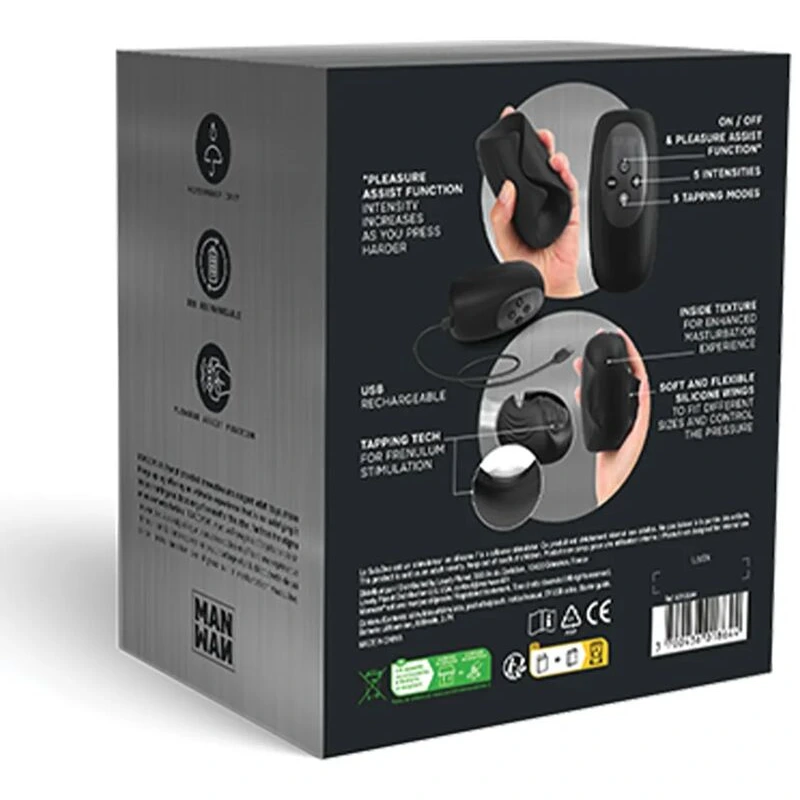 Manwan Sub-One Tapping Male Masturbator - Infinite Black