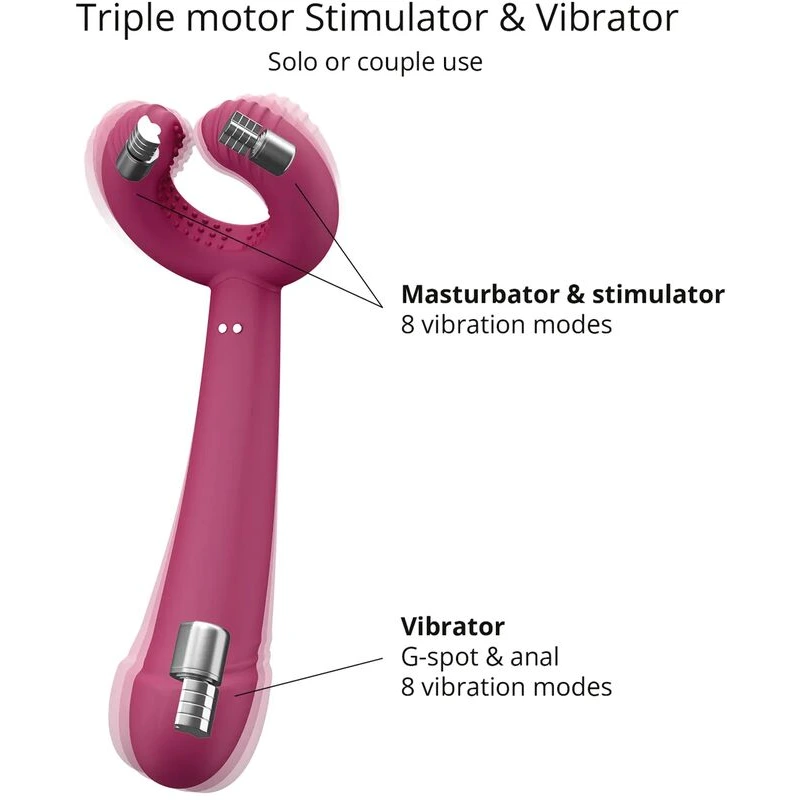 Love to Love Please Me Multi-Play Vibrator - Plum Star