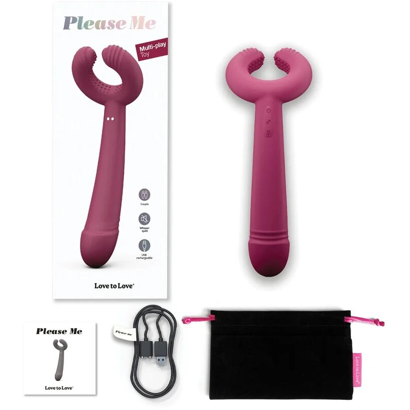 Love to Love Please Me Multi-Play Vibrator - Plum Star