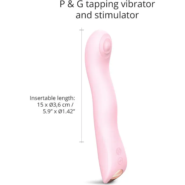 Love to Love Swap Tapping Vibrator - Baby Pink