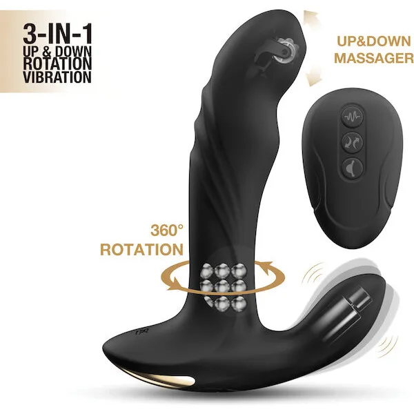 Dorcel-P-Joy-Double-Action-Prostate-Massager-Black
