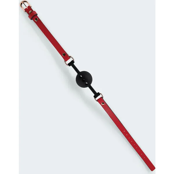 Lust-PU-Leather-Ball-Gag-Red-Black