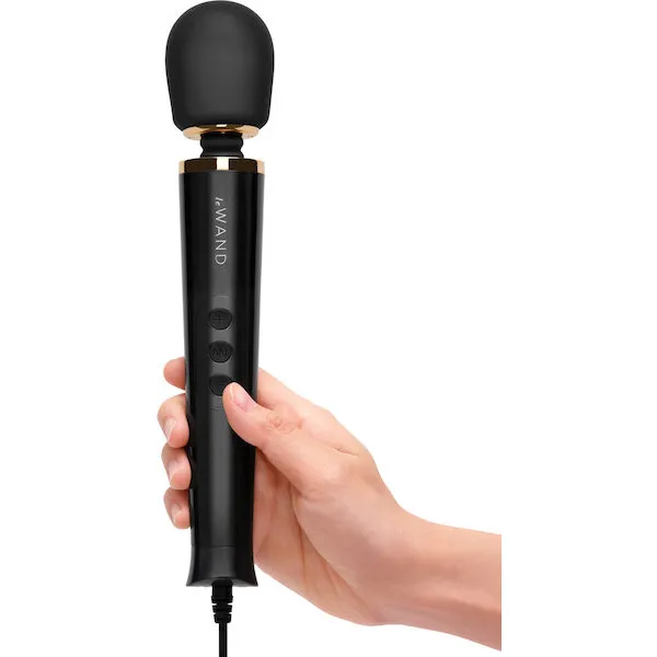 Le Wand Powerful Petite Plug-In Vibrating Massager - Black