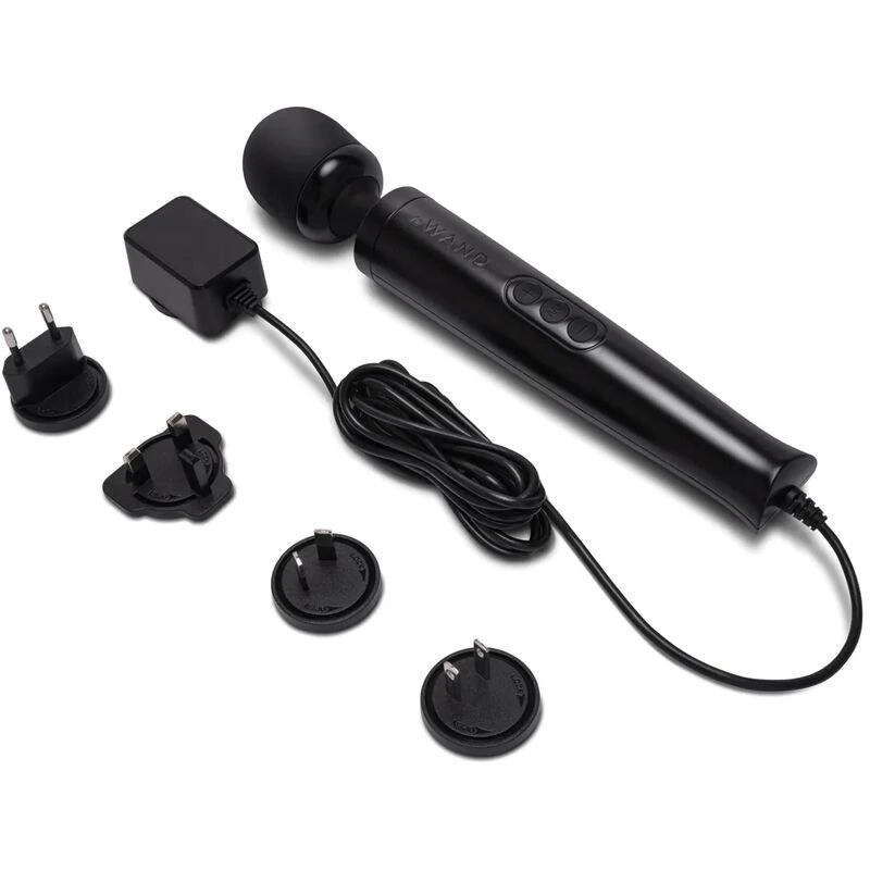 Le-Wand-Die-Cast-Plug-In-Massager-Black