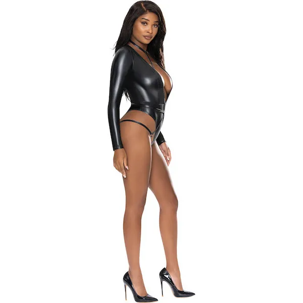 Liquid-Onyx-Long-Sleeve-Teddy-w-Harness-Caging-Black-L-XL