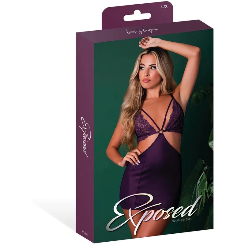 Leather-and-Lace-Stretch-Mesh-and-Lace-Chemise-w-Thong-2-pc-Set-Plum-L-XL