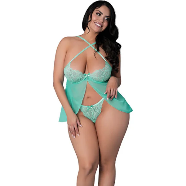 Caribbean-Crush-Flutter-Babydoll-w-Thong-2-pc-Set-Aqua-QN