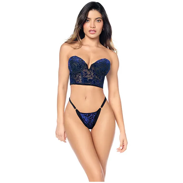 Underwire-Bustier-w-Removeable-Straps-and-Adjustable-Panty-2-pc-Set-Black-Blue-L-XL