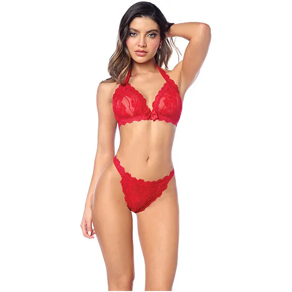 Lacy-Halter-Top-w-Panty-2-pc-Set-Red-L-XL
