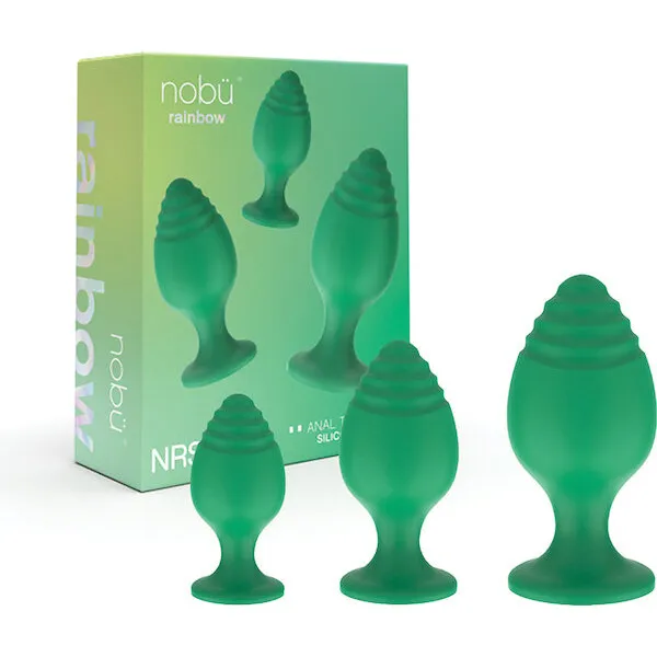 Nobu-Rainbow-Silicone-Plug-Set-Green