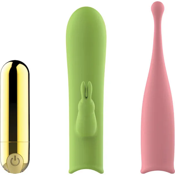 Nobu-Nola-Interchangeable-Bullet-Set-3-Piece-Set-Pink-Green