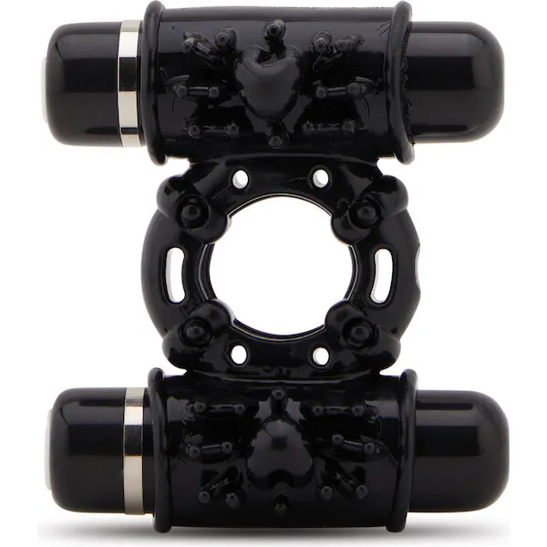 Nu-Sensuelle-Double-Action-Cockring-2x7-Function-Black