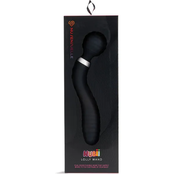 Nu Sensuelle Lolly Double-Ended Flexible Nubii Wand - Black