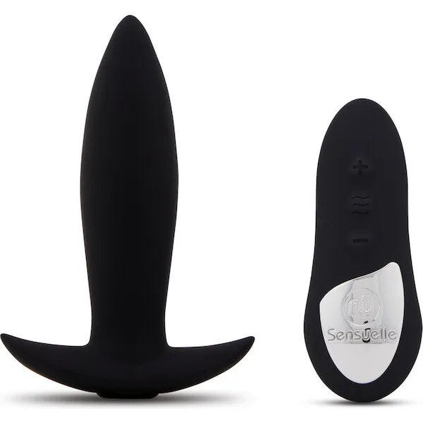 Nu Sensuelle Remote Control Rechargeable Mini Plug - Black