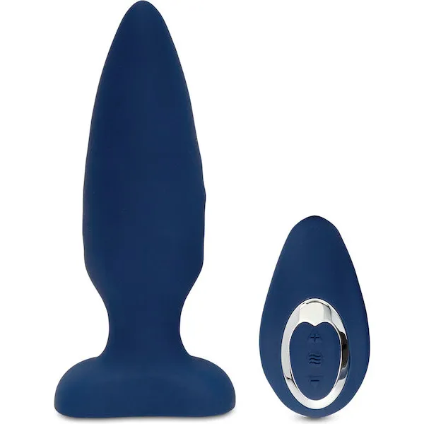 Nu Sensuelle Andii Vertical Roller Motion Butt Plug - Navy