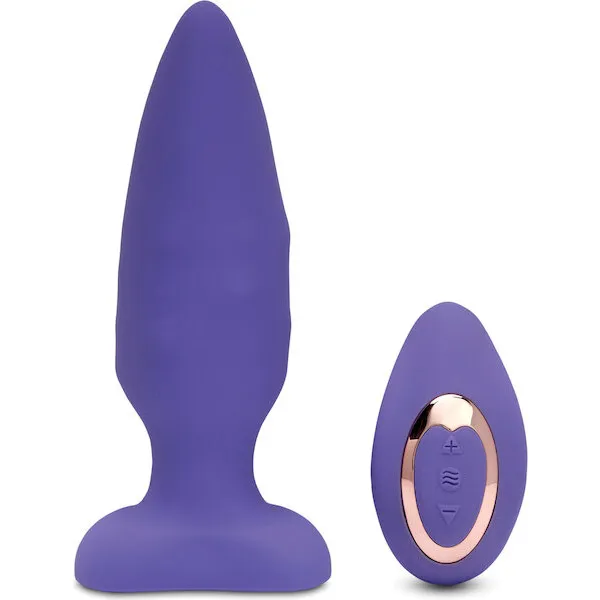 Nu Sensuelle Andii Vertical Roller Motion Butt Plug - Ultra Violet