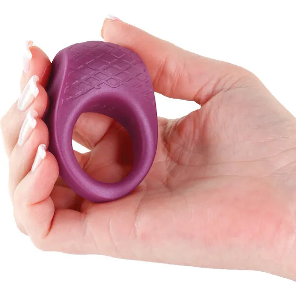 Seduction-Levi-Cock-Ring-Metallic-Burgundy