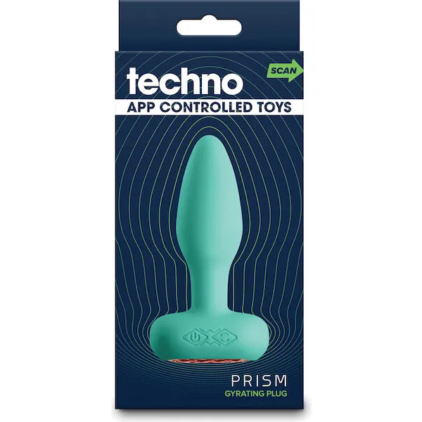 Techno-Prism-App-Controlled-Rotating-and-Vibrating-Anal-Plug-Teal