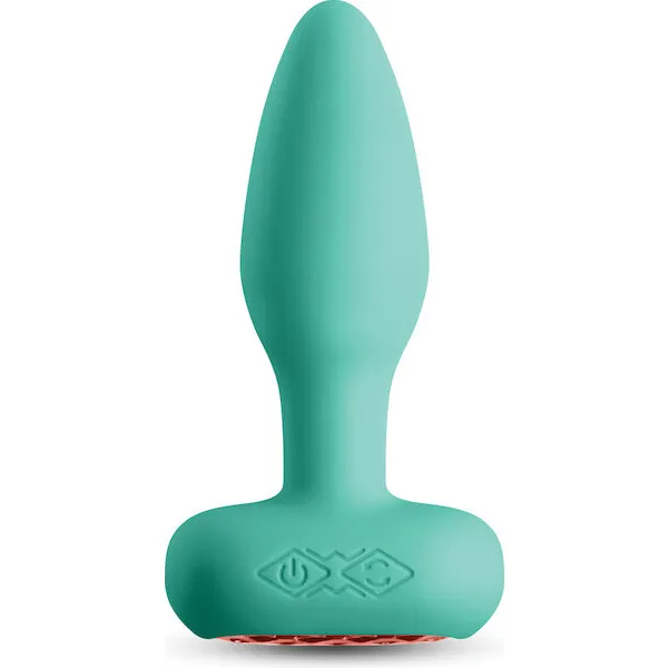 Techno-Prism-App-Controlled-Rotating-and-Vibrating-Anal-Plug-Teal