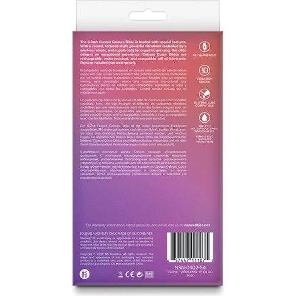 Colours-Curve-Vibrating-6-inch-Dildo-Pink