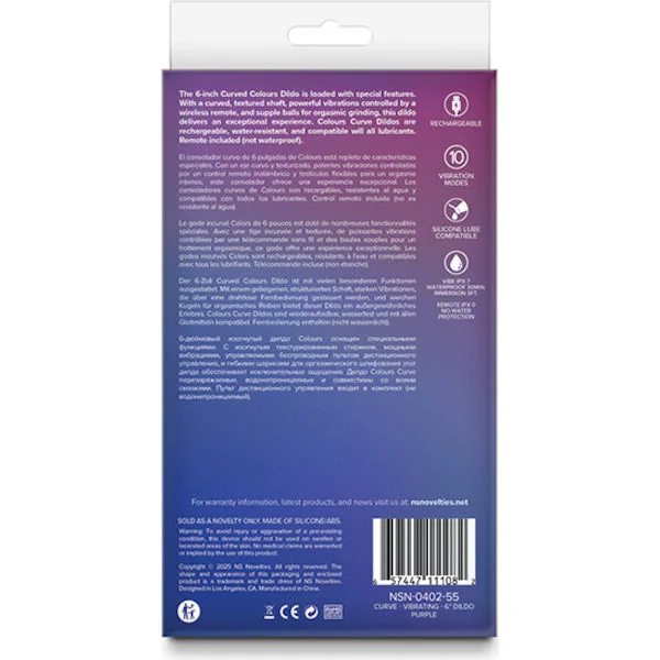 Colours-Curve-Vibrating-6-inch-Dildo-Purple