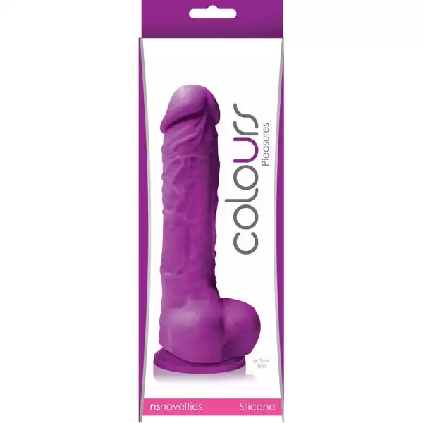 Colours-Pleasures-5-inch-Dildo-w-Suction-Cup-Purple