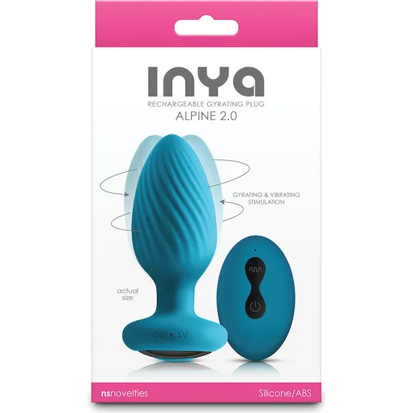 INYA-Alpine-2-0-Gyrating-and-Vibrating-Anal-Plug-w-Remote-Teal