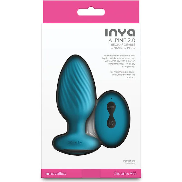 INYA-Alpine-2-0-Gyrating-and-Vibrating-Anal-Plug-w-Remote-Teal