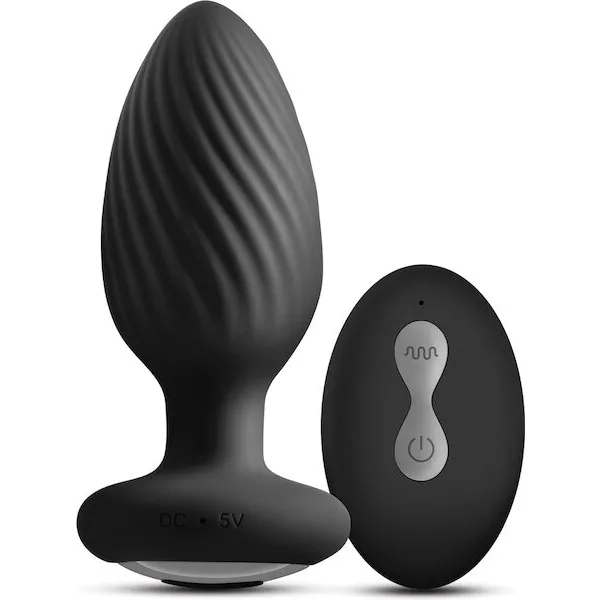 Renegade-Alpine-2-0-Gyrating-and-Vibrating-Butt-Plug-w-Remote-Black