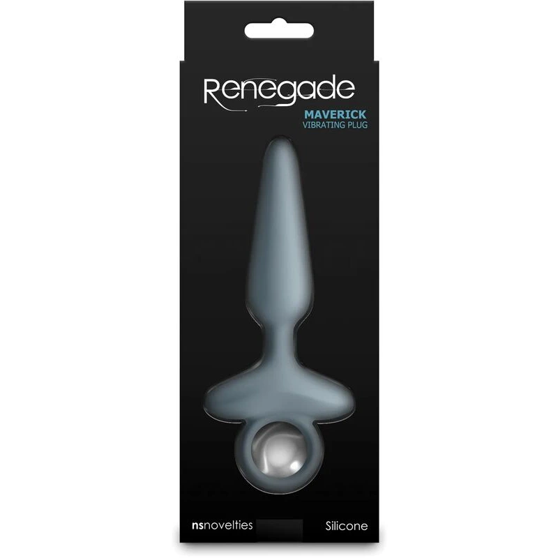 Renegade-Maverick-Vibrating-Anal-Plug-Gray