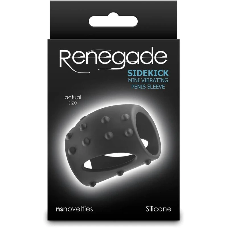 Renegade Sidekick Mini Vibrating Penis Sleeve - Black