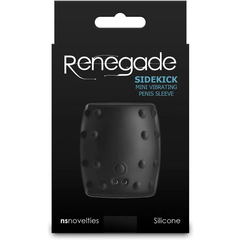 Renegade Sidekick Mini Vibrating Penis Sleeve - Black