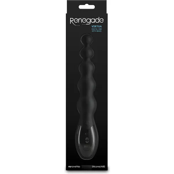 Renegade Virtua Digital Beaded Anal Vibrator - Black