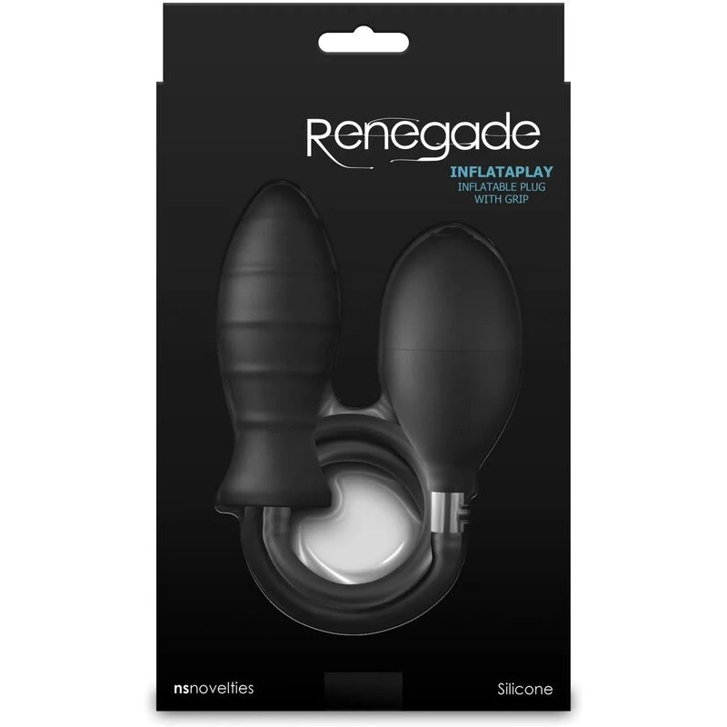 Renegade Inflataplay Inflatable Anal Plug - Black
