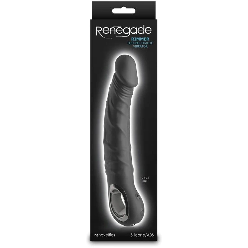 Renegade-Rimmer-Vibrating-Dong-w-Handle-Black