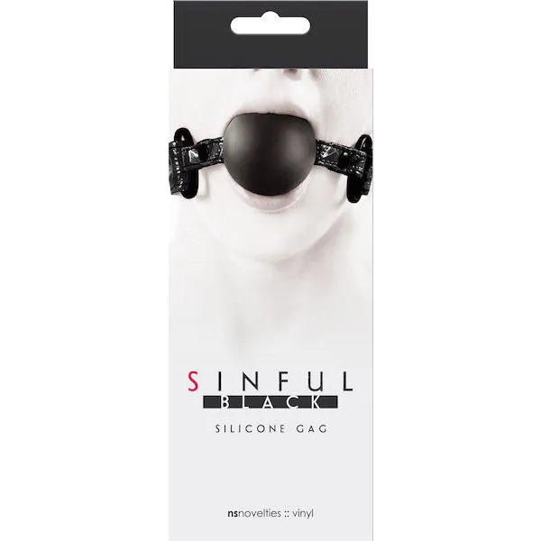 Sinful-Soft-Silicone-Gag-Black